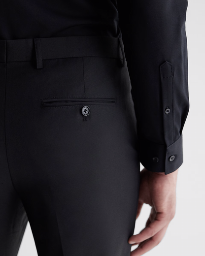 Extra Slim Black Modern Luxury Tech Suit