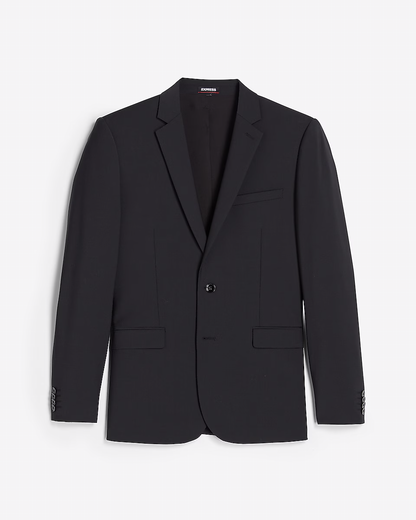 Extra Slim Black Modern Luxury Tech Suit