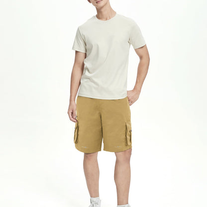 Misha Comfortable Men's Cargo Shorts - Khaki