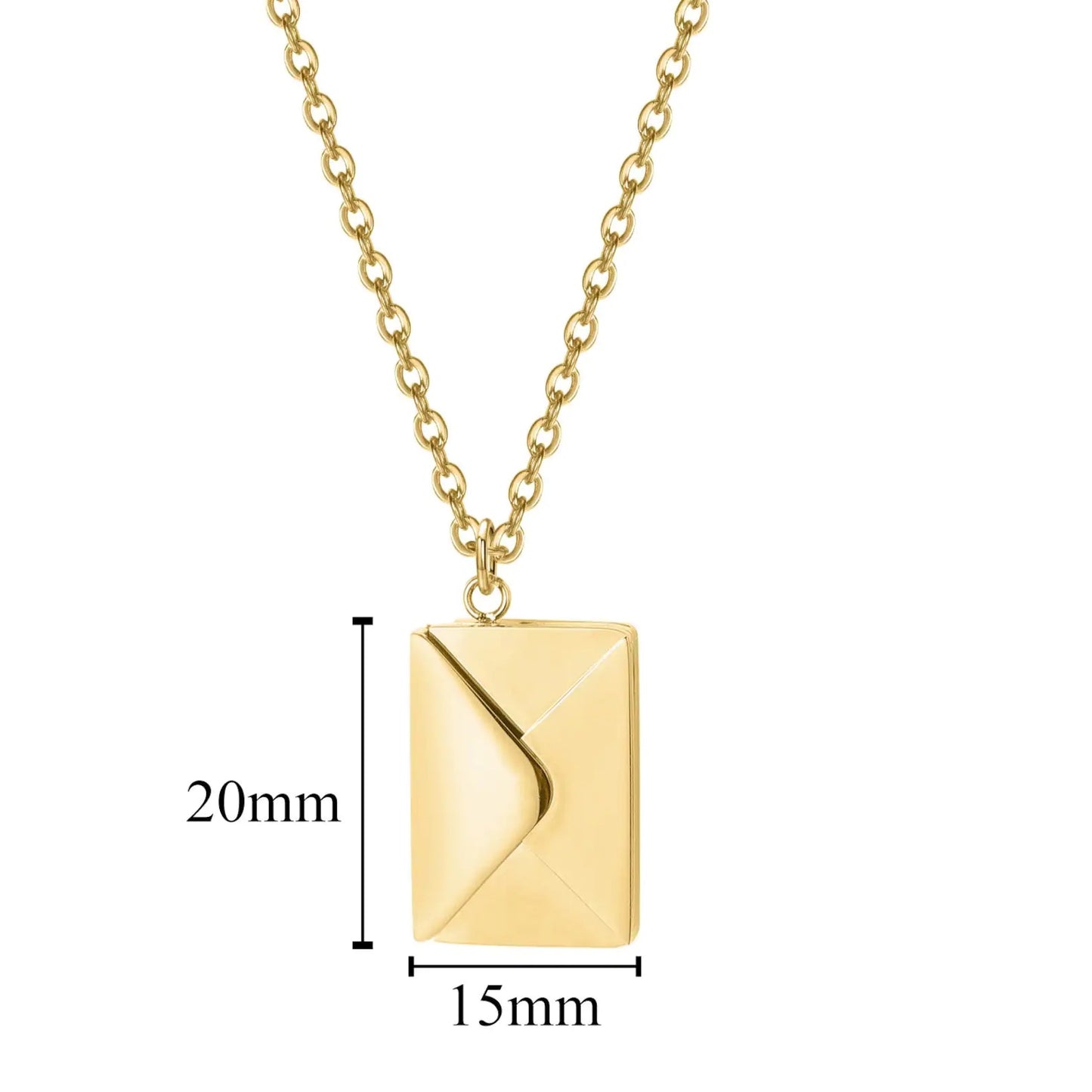 Envelope Necklace With Gift Message