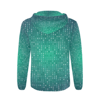 Digital Classic Zip Illuminating Emerald Hoodie