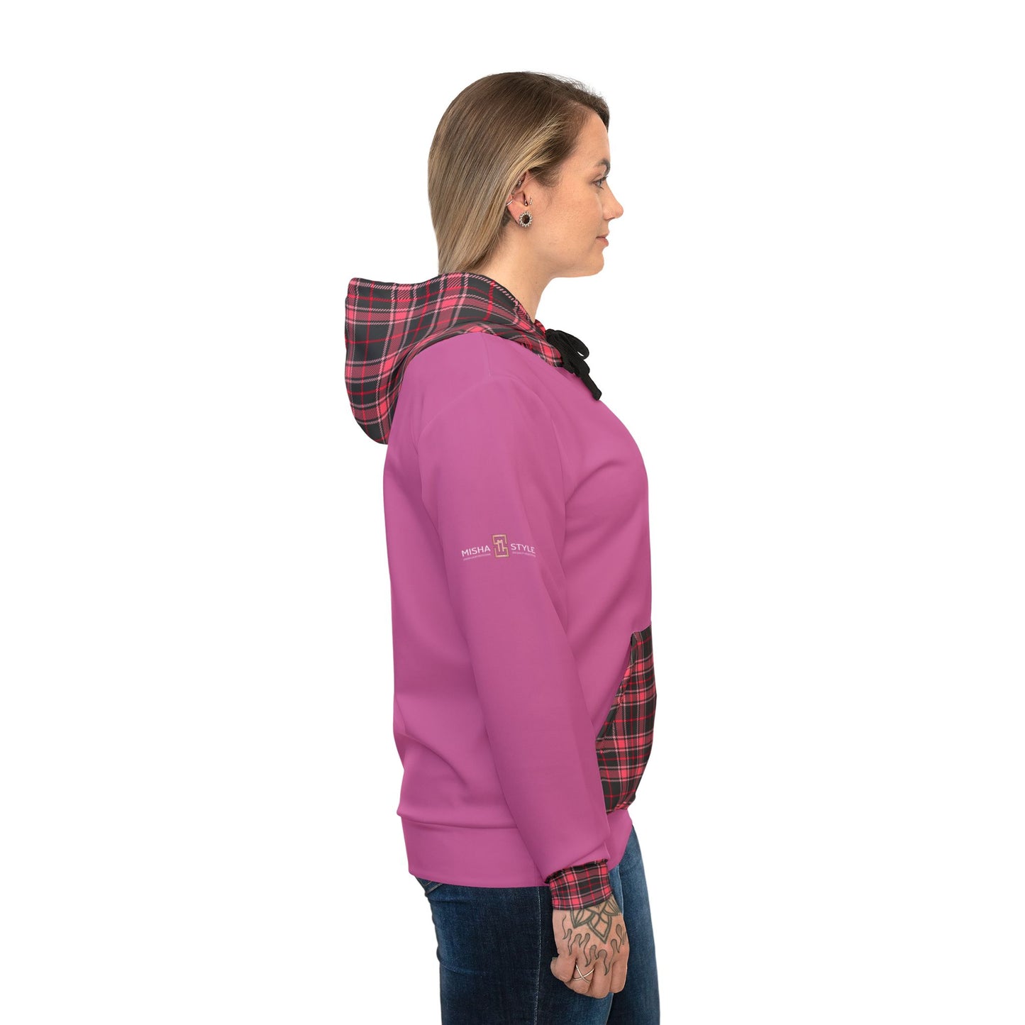 Pink Black Athletic Feldgrau Hoodie