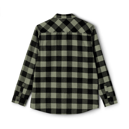 Olive Plaid Women Luxury Flannel Shirt