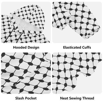 Lightweight keffiyeh Hoodie Sweatshirt