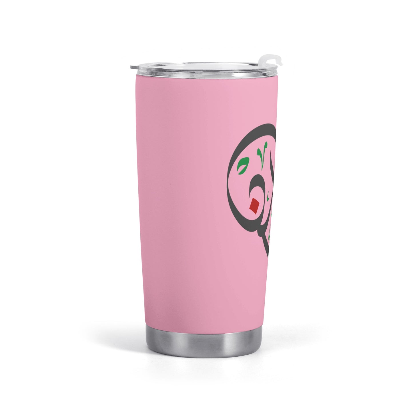 Heart Palestine Car Cup - Pink