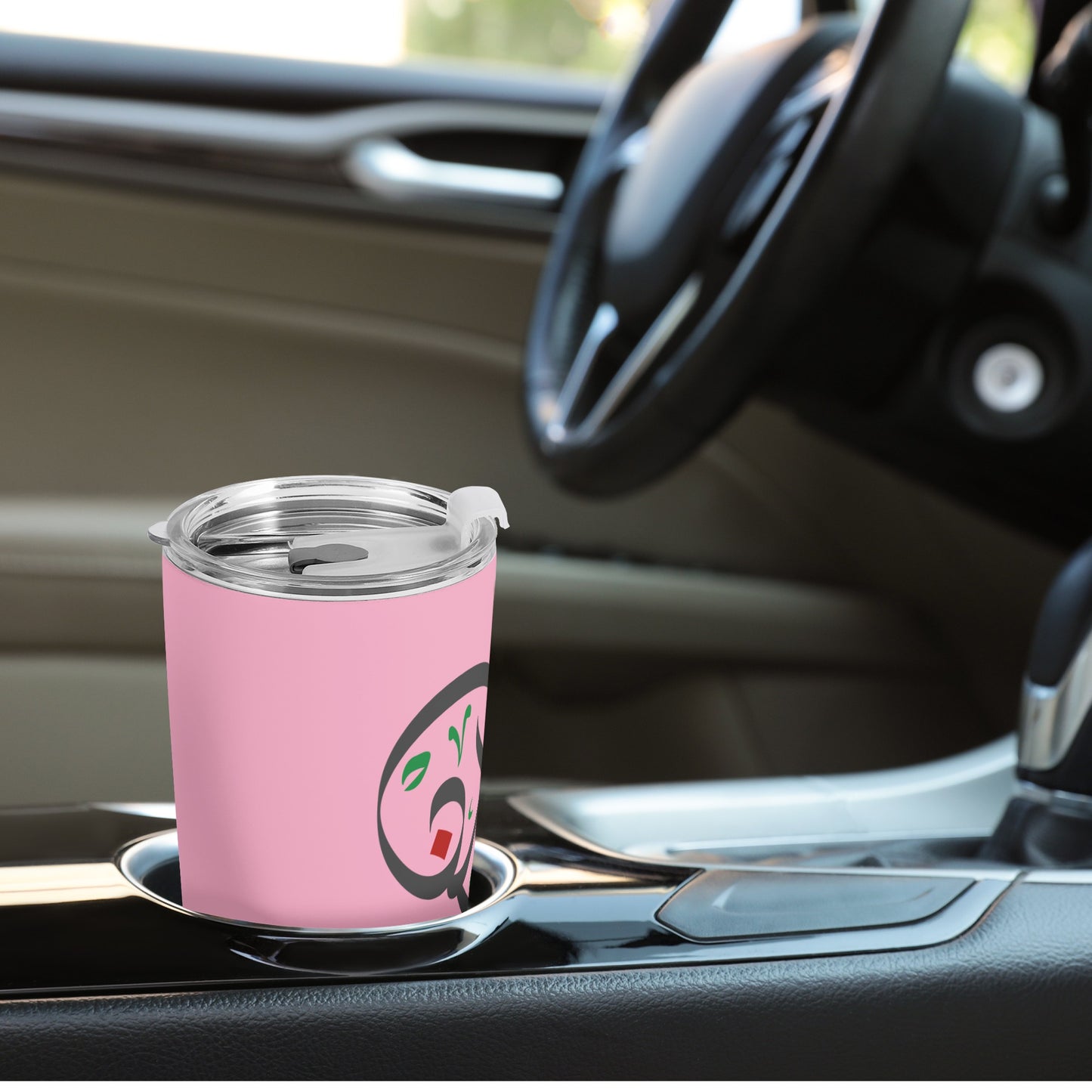 Heart Palestine Car Cup - Pink