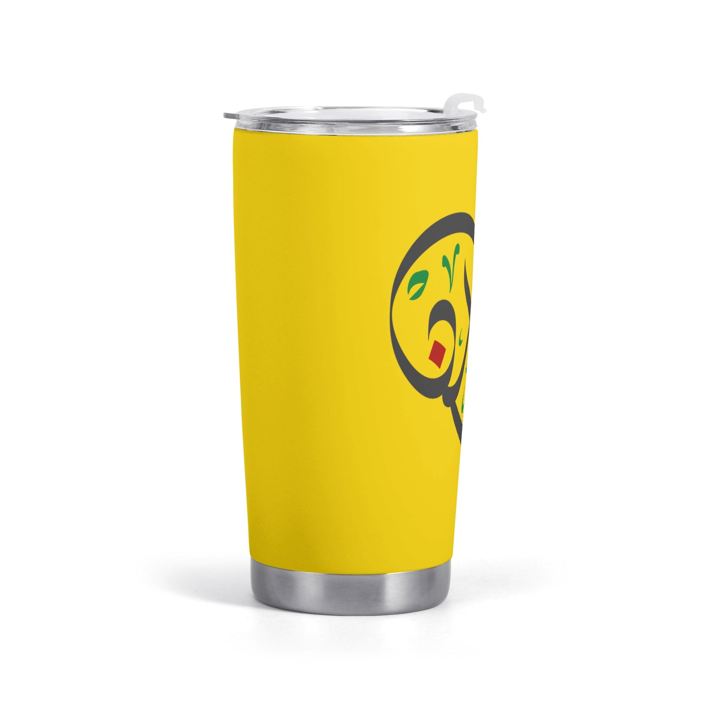 Heart Love Yellow Car Cup