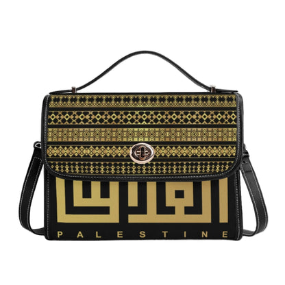 PU Leathe Elegant Black Shoulder Bag