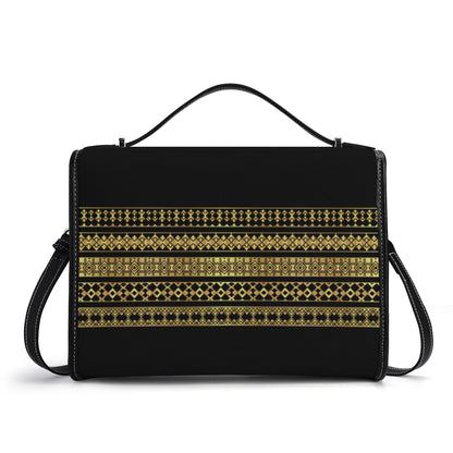 PU Leathe Elegant Black Shoulder Bag