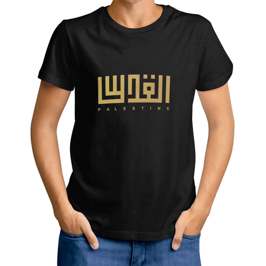 Men Black Word Staple T-Shirt