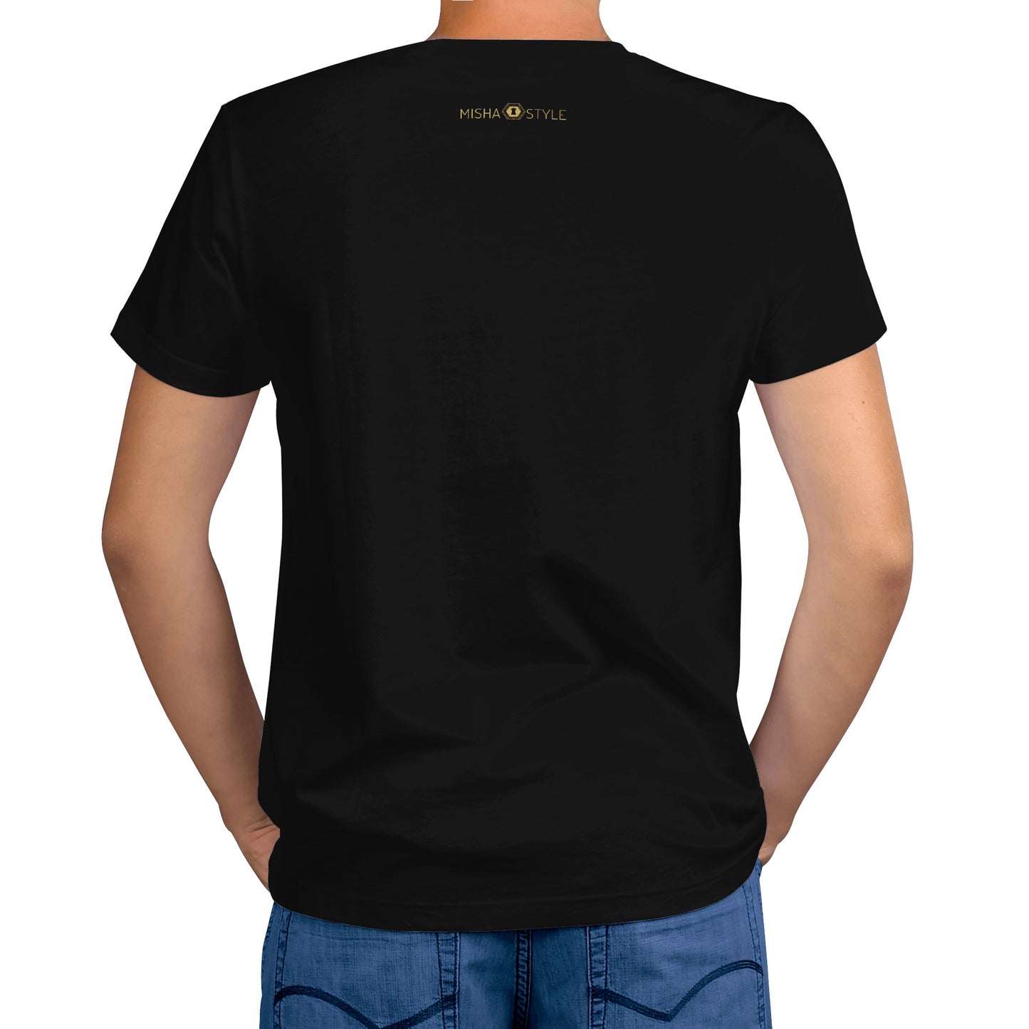 Men Black Word Staple T-Shirt