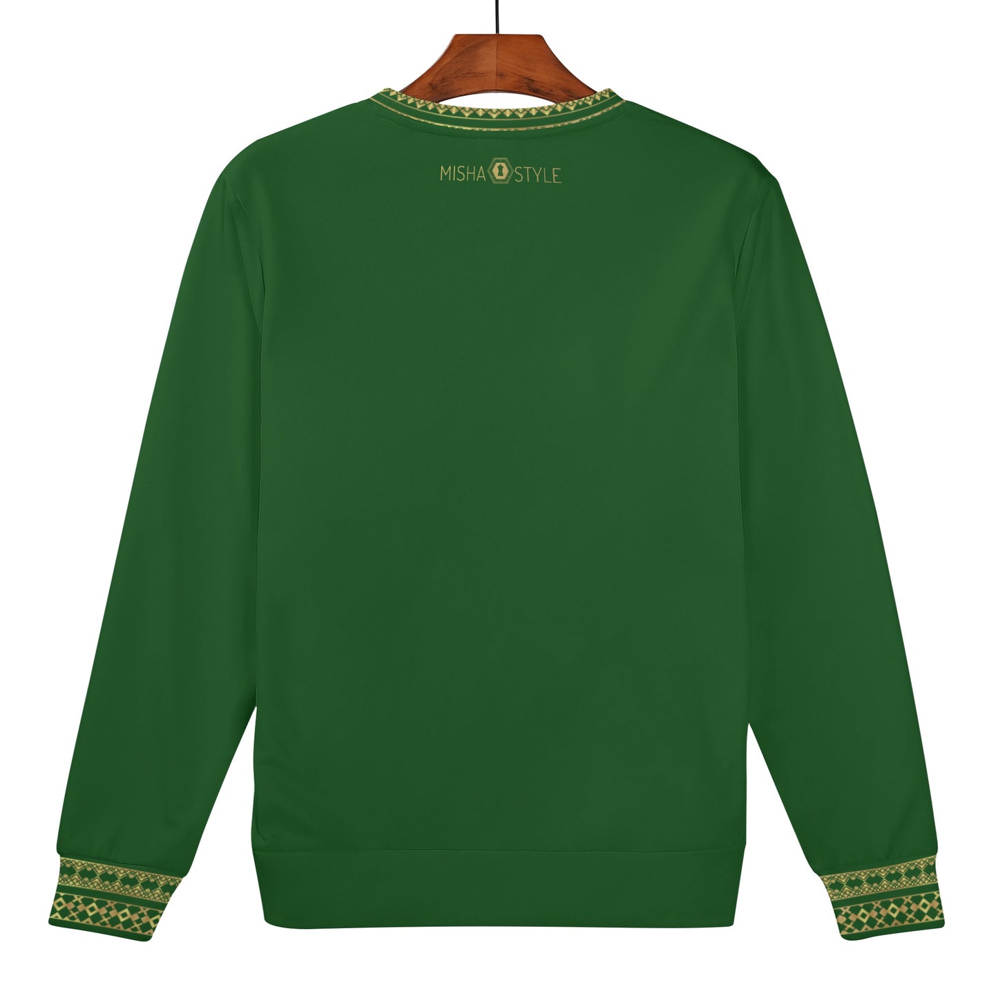 Soft Kids Word Velvet Green Sweater