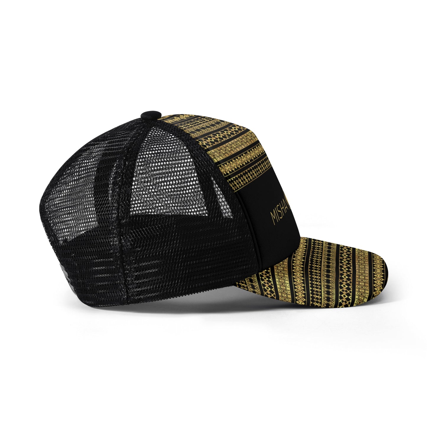 Kids Solo Pattern Mesh Trucker Black Hats