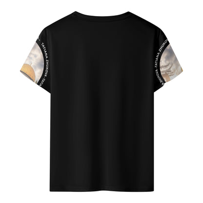 Kids Youth Short Sleeve Black T-Shirt With Gift