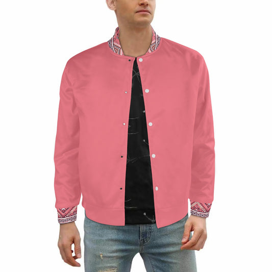 Classy Begonia Varsity Bomber Baseball Jacket