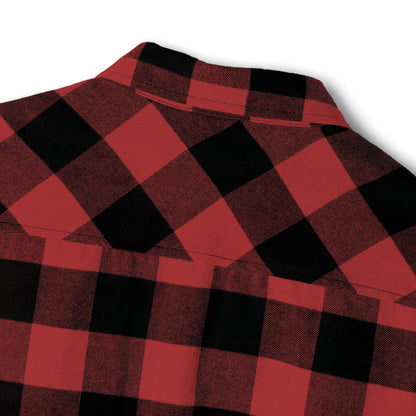 Red Plaid Men Luxury Flannel Shirt