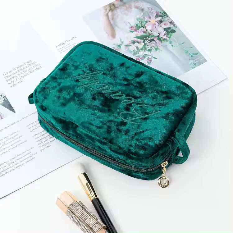 Luxe fluwelen MISHA make-up tas