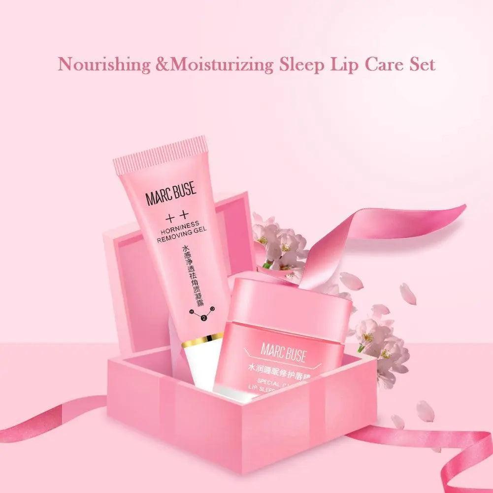 2 Pieces Lip Care Set Gel and Mask - Mishastyle