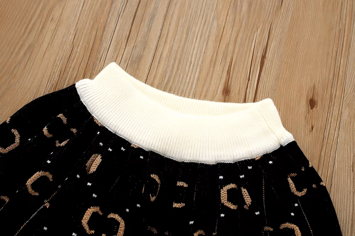 Girls Warm woolen Sweater Suit