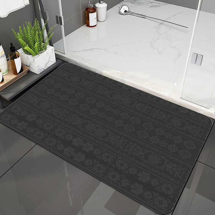 Diatom Mud Diatomite Bath Velvet Gray Mat