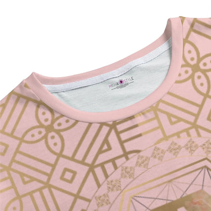 Decoration Rose Gold O-Neck T-Shirt