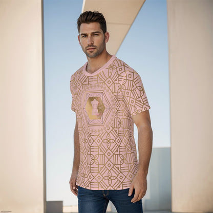 Decoration Misha Men's O-Neck T-Shirt - Rose Gold