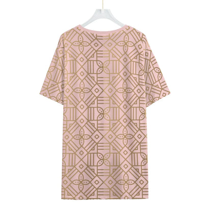 Decoration Rose Gold O-Neck T-Shirt