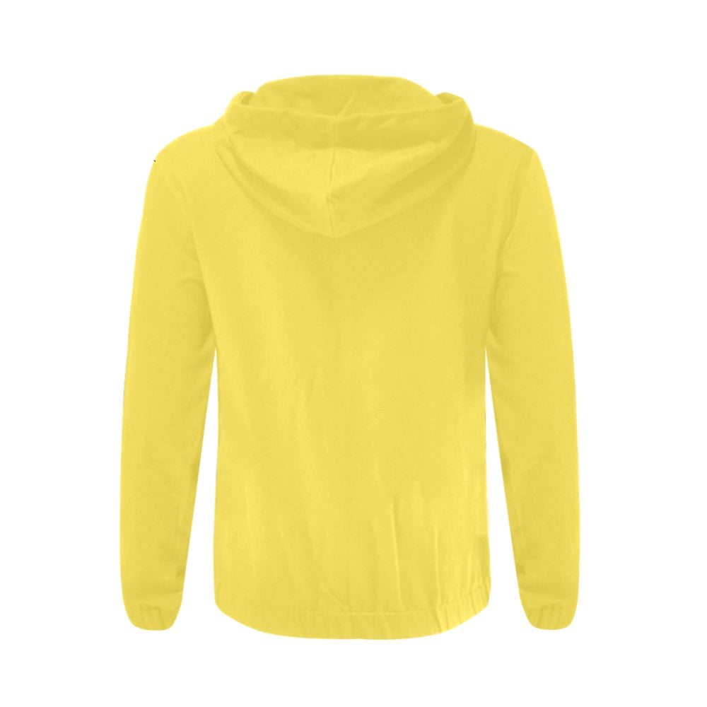 Classic Zip Yellow Hoodie