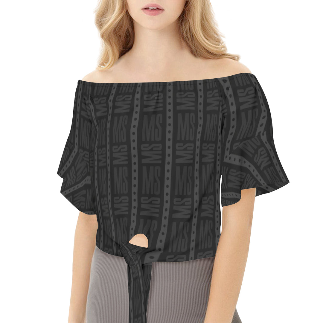 Black light Off Shoulder Luxury Top