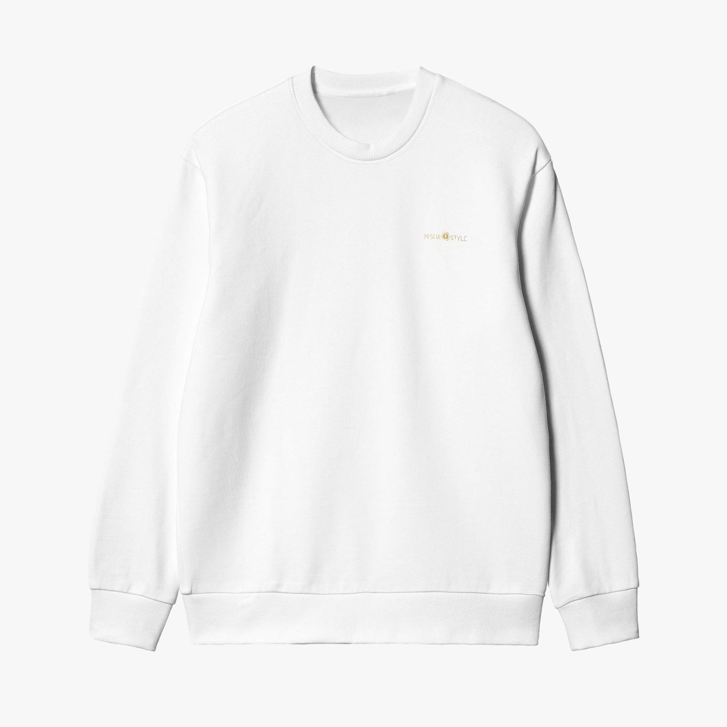 Unisex Garment-Dyed White Sweatshirt