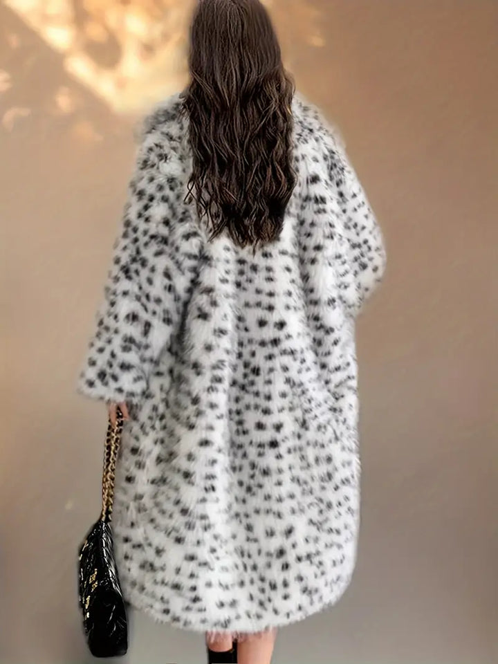 Long Fluffy Fur Coat Luxury Coat