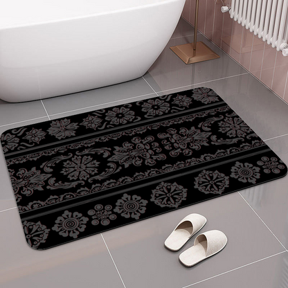 Diatom Mud Mat Diatomite Bath Black Mat