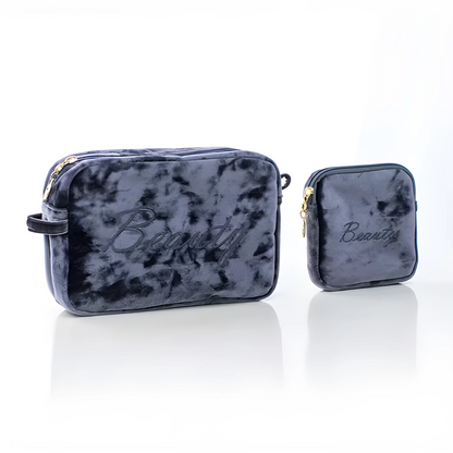 Luxury Velvet Makeup Bags Set