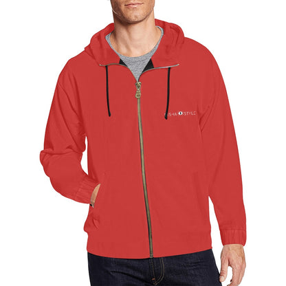 Classic Zip Red Hoodie