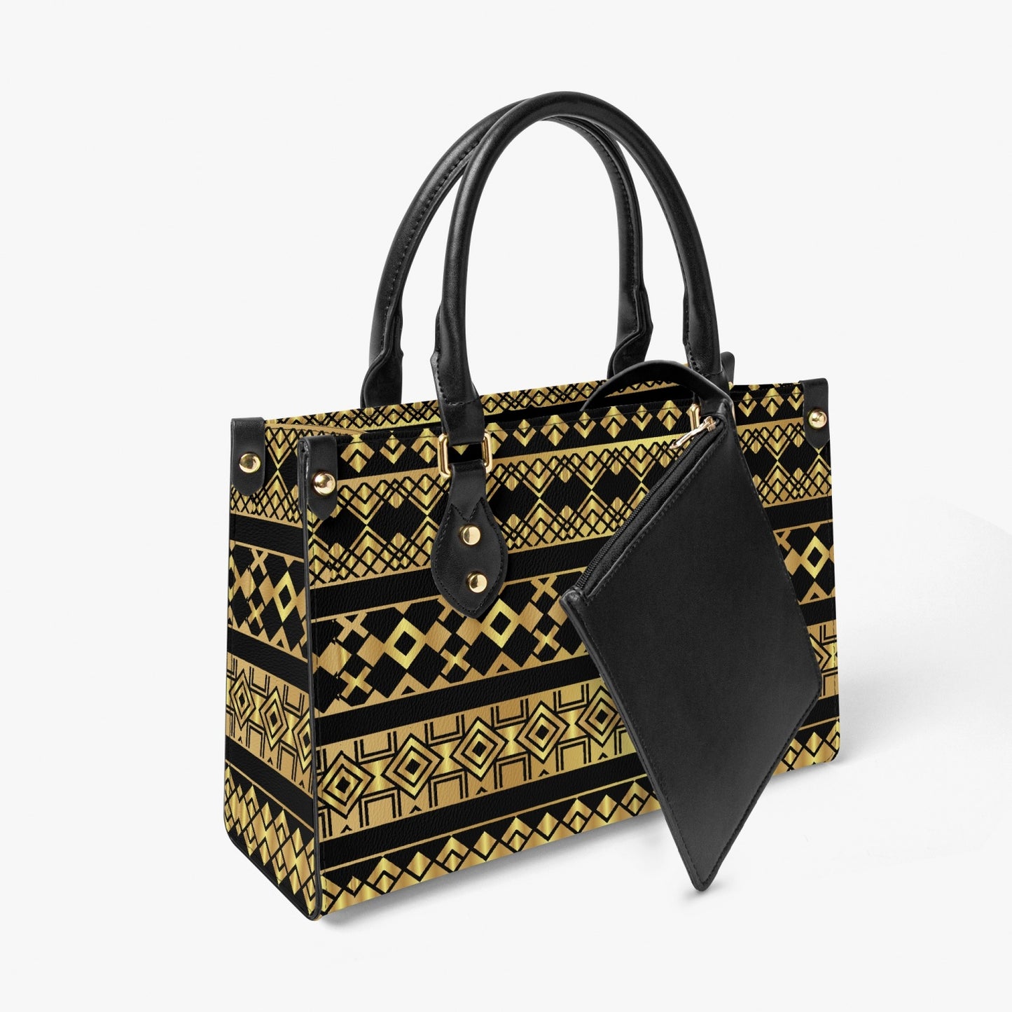 Decoration  Long Strap and Inner Tote Bag - Black