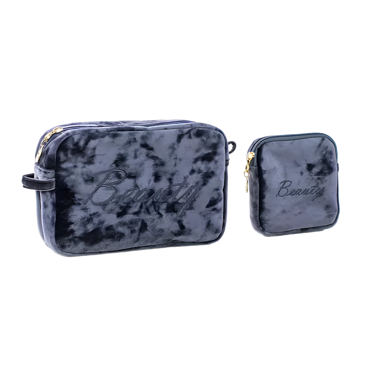 Luxury Velvet Makeup Bags Set