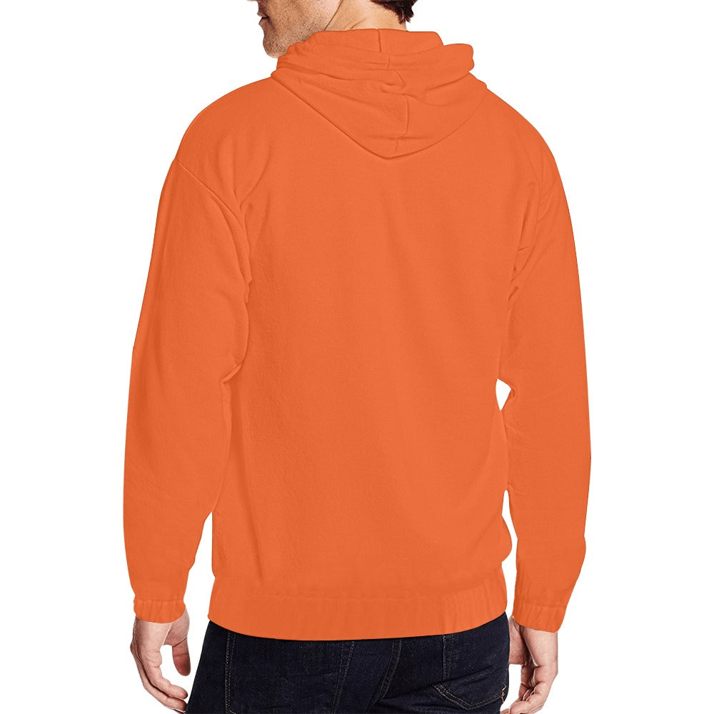 Classic Zip Orange Hoodie