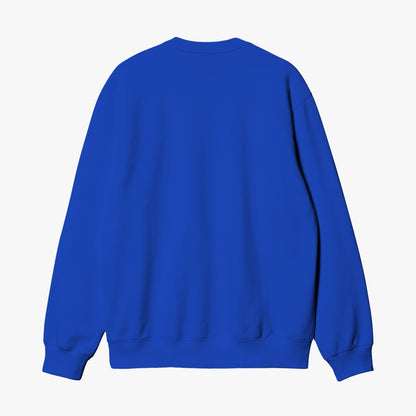 Unisex Garment-Dyed Navy Blue Sweatshirt