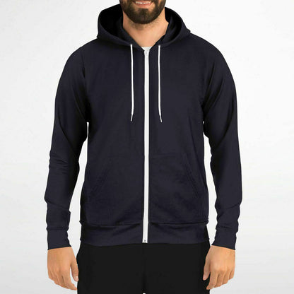 Faith Athletic Zip-Up Black Hoodie