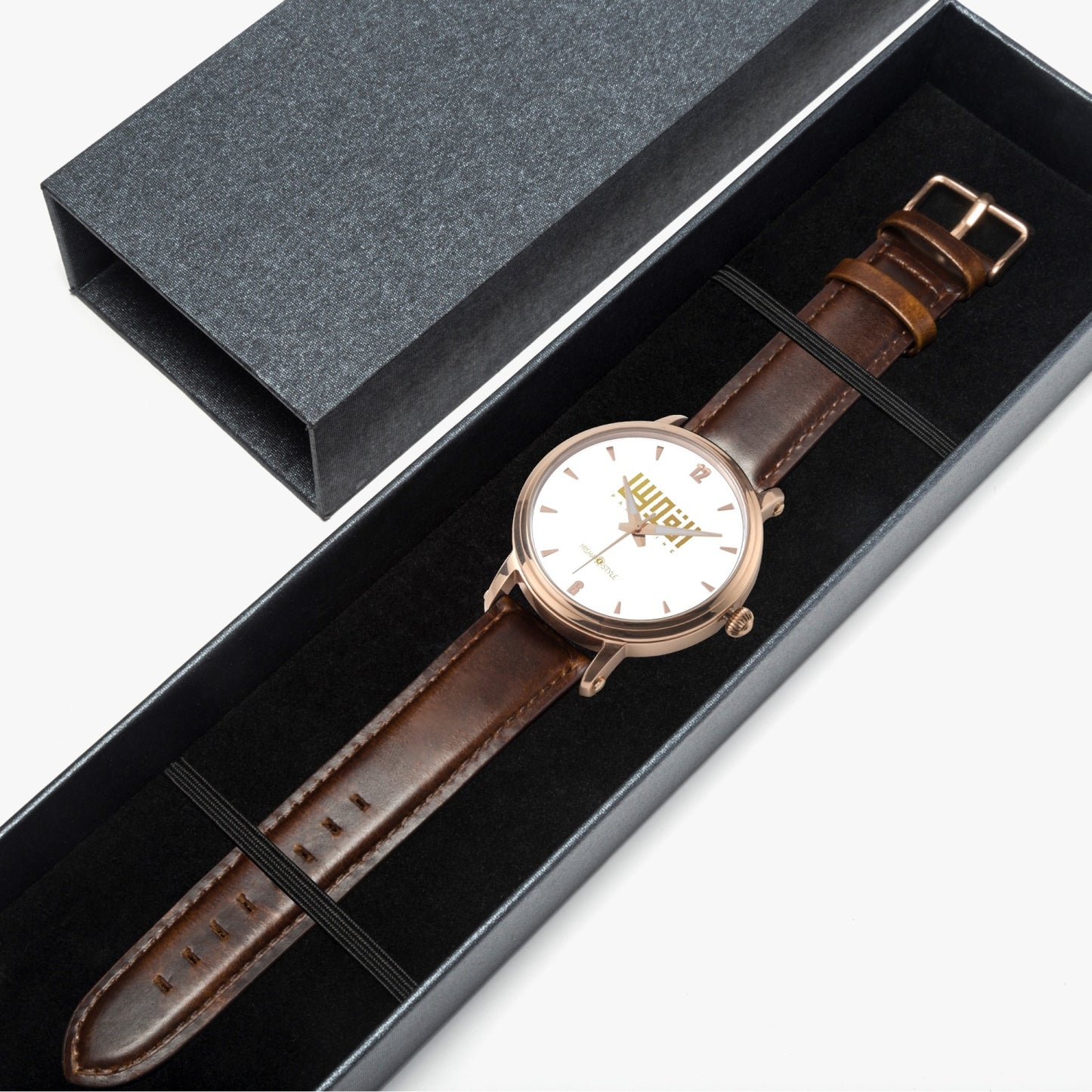 Unisex Automatic Watch (Rose Gold) - White Leather