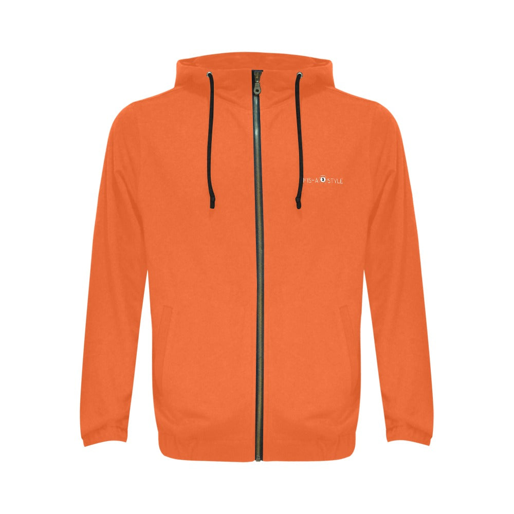 Classic Zip Orange Hoodie