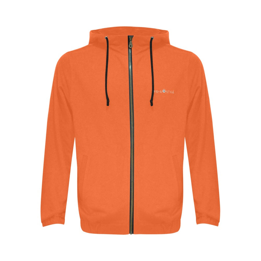 Men's Classic Zip Hoodie - Orange