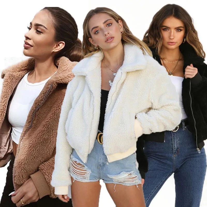 Cardigan Warm Fluffy Long Sleeve Jackets