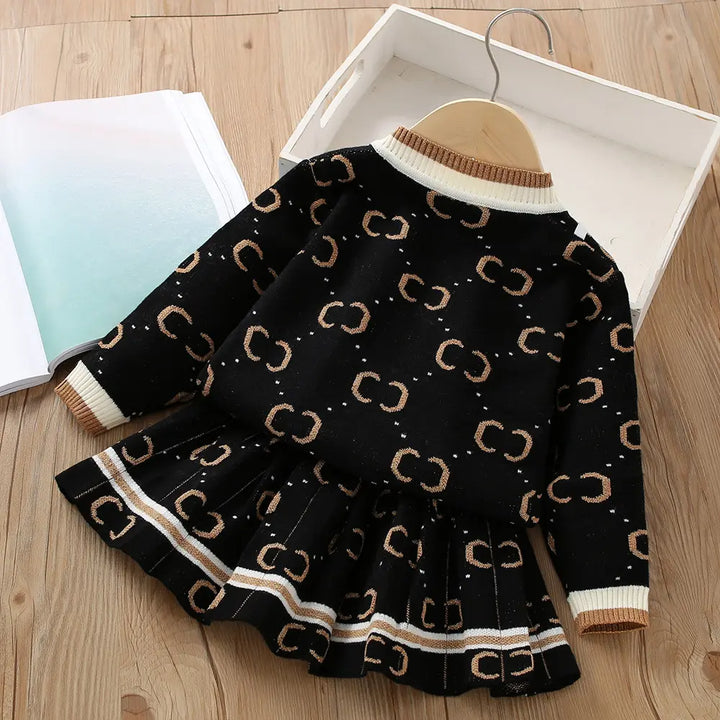 Girls Warm woolen Sweater Suit