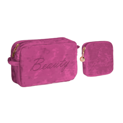 Luxury Velvet Makeup Bags Set