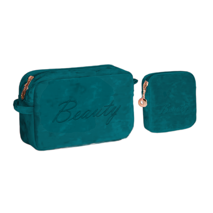 Luxury Velvet Makeup Bags Set