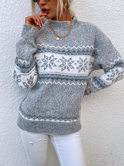 2 PCS Christmas Crewneck Knitted Sweater