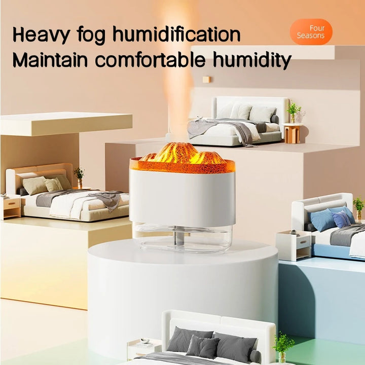 USB Volcano Air Humidifier Aromatherapy 300ML