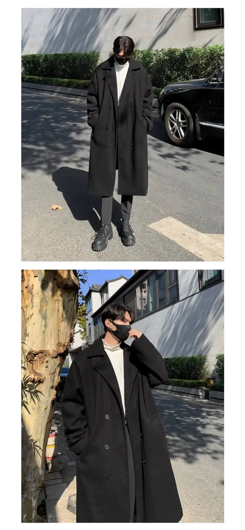 Long Padding Windbreaker Korean Luxury Coat