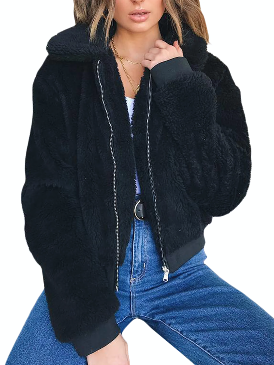 Cardigan Warm Fluffy Long Sleeve Jackets